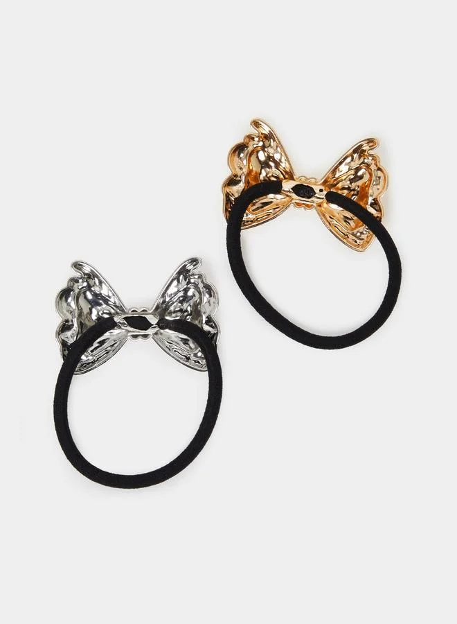 Styli Pack Of 2 - Bow Hair Ties